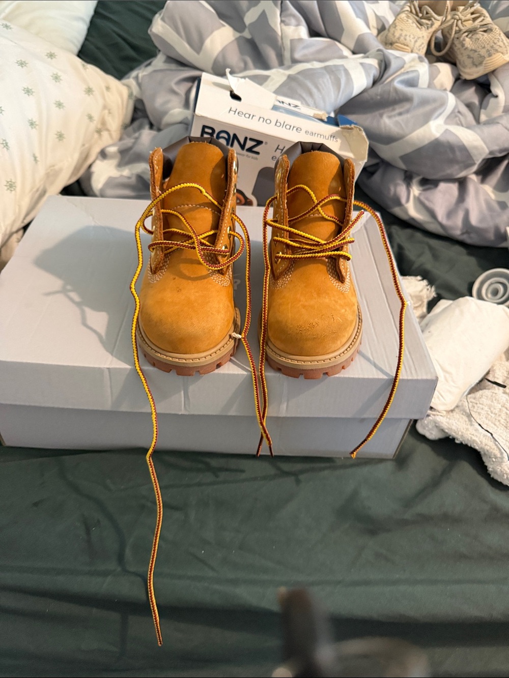 Timberland Kids Wheat/Tan Lace-Up Work Boots